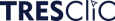 Logo TresClic azul oscuro