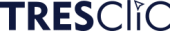 Logo TresClic azul oscuro